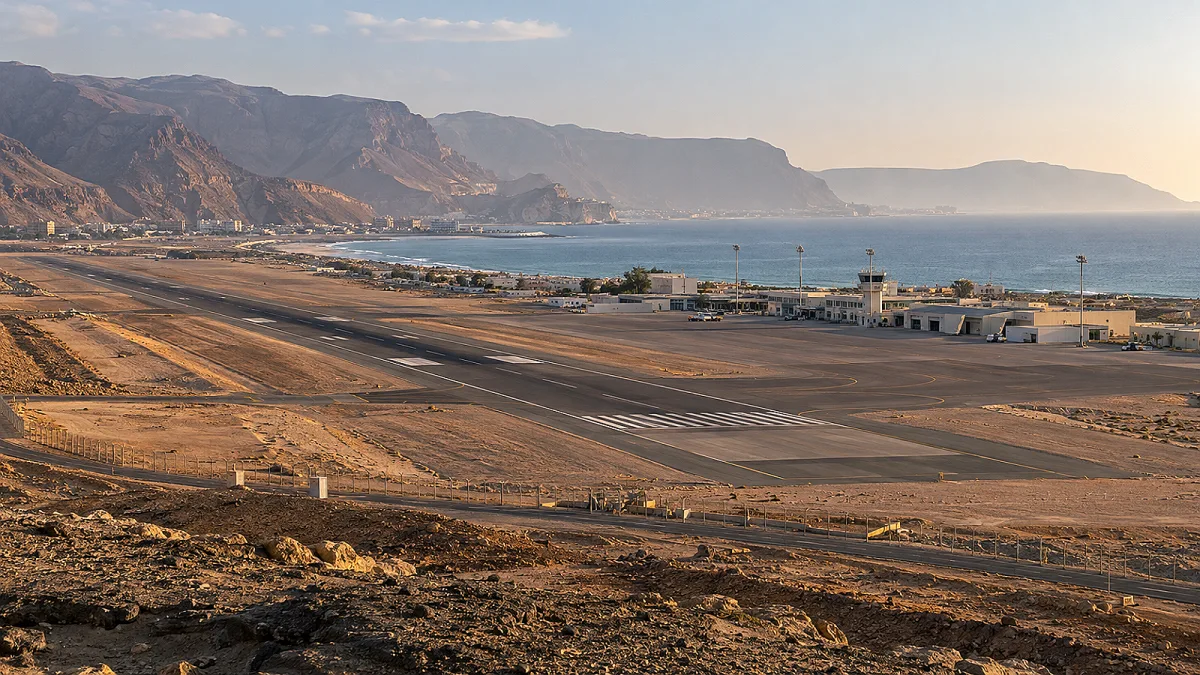 مدرج مطار مدني على ساحل حضرموت